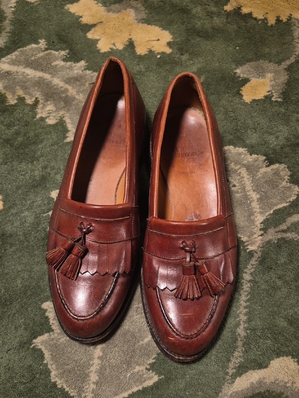 Allen Edmonds Brown Leather Tassel Loafers